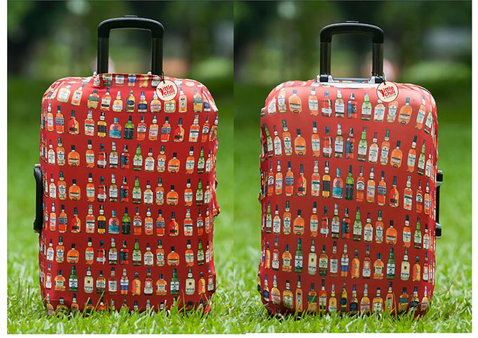 little chili - 繽紛行李箱套 S號-暢快人生-20吋- 高52 寬30 厚度17.5cm