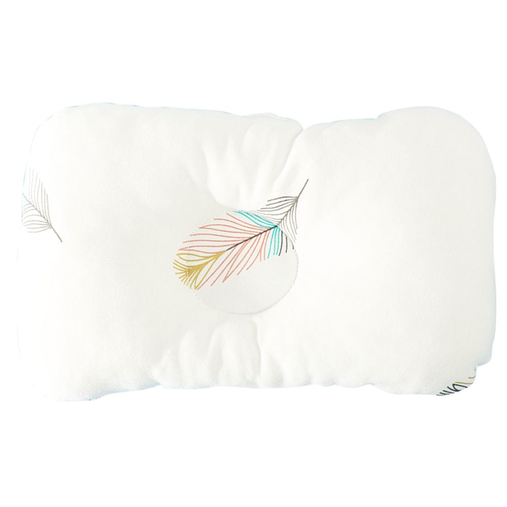 MuslinTree新生兒防扁頭定型枕-白羽毛