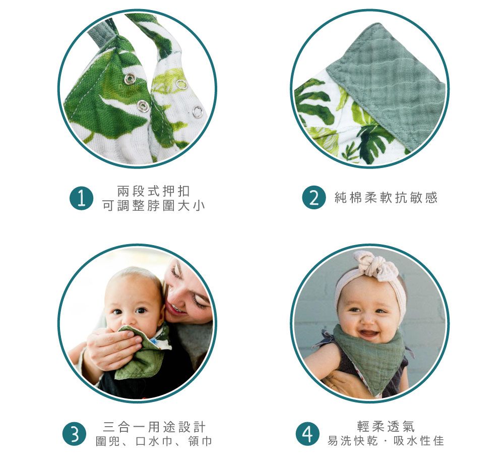 美國 Little Unicorn - 純棉雙面三角圍兜單入-宇宙探險 (17CMx42CM)-雙面/單入