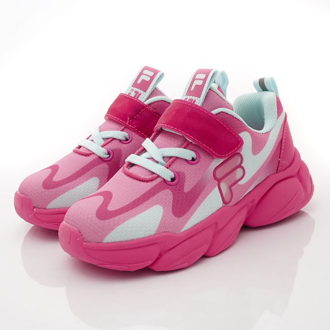 FILA - FILA電燈運動鞋-2-J824X-221桃(中小童段)-運動鞋-桃