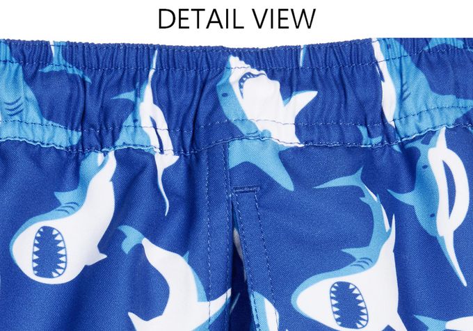 德國Playshoes - 抗UV防曬速乾男童海灘褲-鯊魚