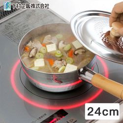 日本下村工業 Shimomura - 日本製錘紋款不鏽鋼雪平鍋24cm