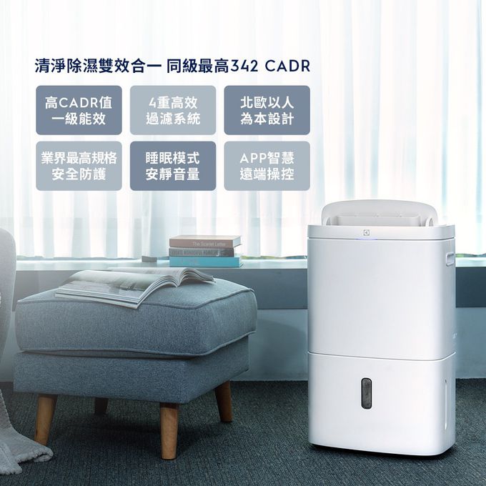Electrolux 伊萊克斯 - 極適家居系列700 清淨除濕機-EDH14TRBW2-白-14L