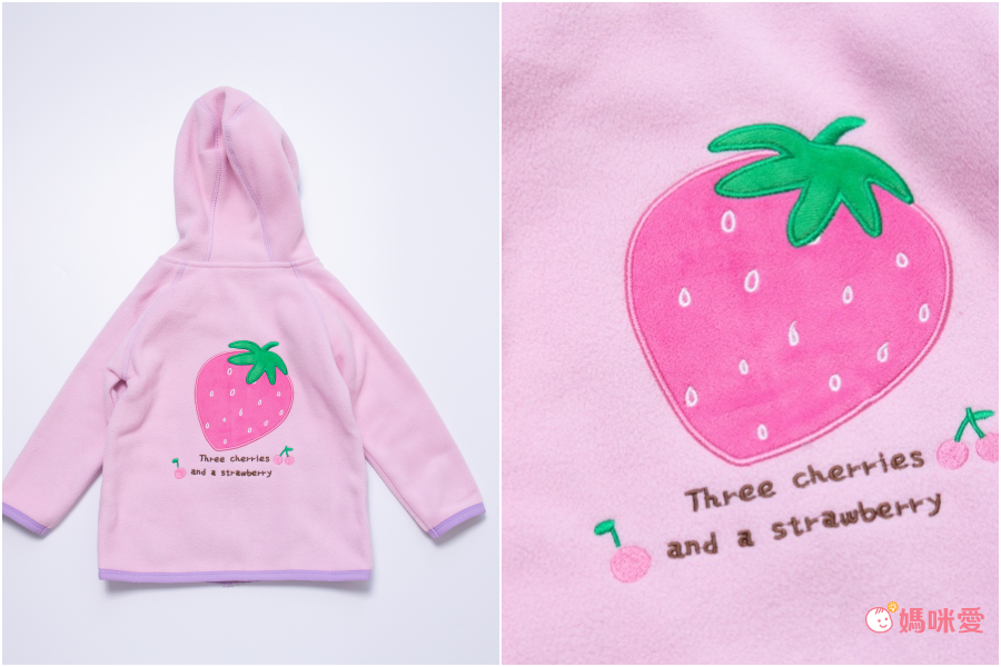 MAMDADKIDS - 搖粒絨連帽保暖外套-淺藍色x灰色