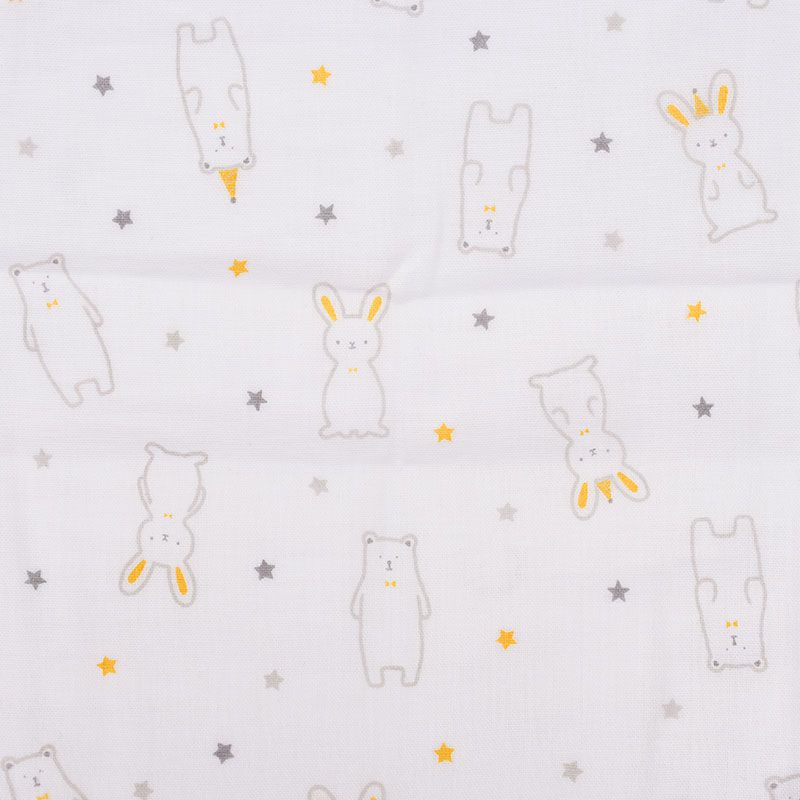 akachan honpo - 日本製沐浴毛巾&棉紗毛巾8件組-兔子白熊-棉紗浴巾：70㎝×120㎝（1條）棉紗洗澡巾：27㎝×70㎝（2條）棉紗手帕：27㎝×27㎝（5條）