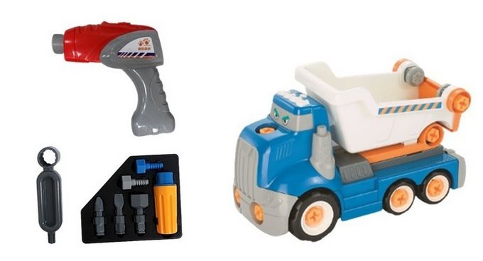 樂彩森林 - DIY組裝工程車-砂石車