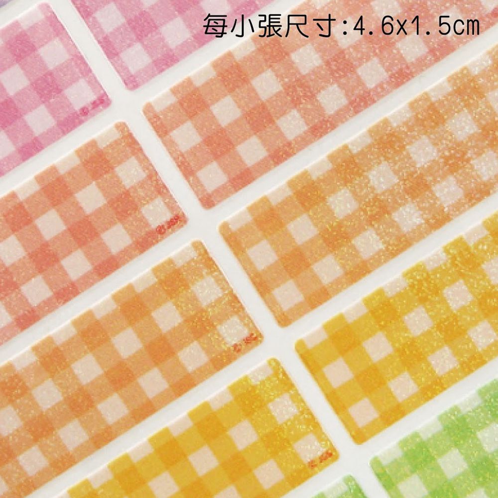 吉祥刻印 - 韓風格紋粉色系閃亮亮鑽石貼紙-1.5x4.6cm(每份90小張)
