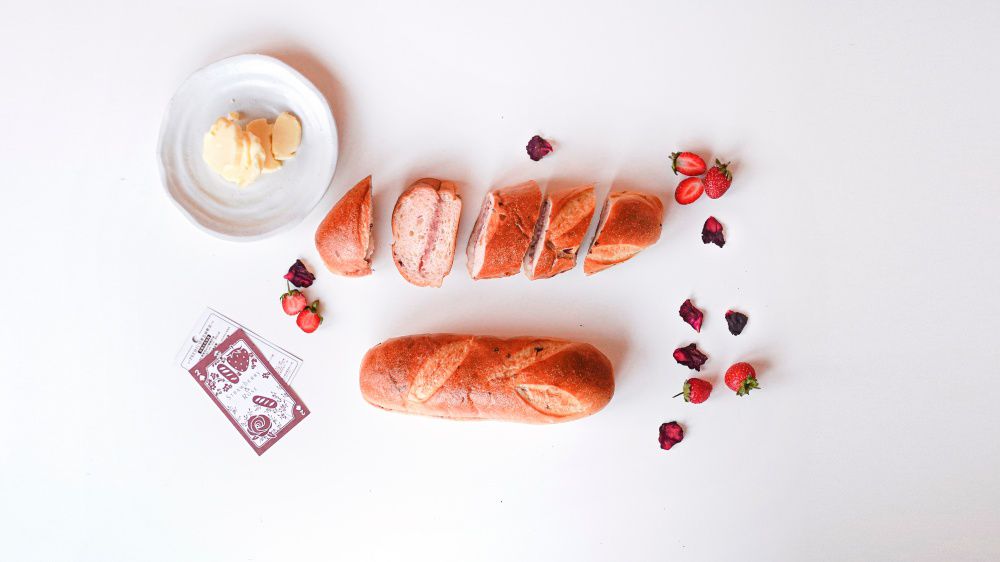 奧瑪烘焙 - 團購夯品維也納軟法12條人氣組合-AOP發酵奶油X4 + 特選松露X4 + 草莓大花玫瑰X4