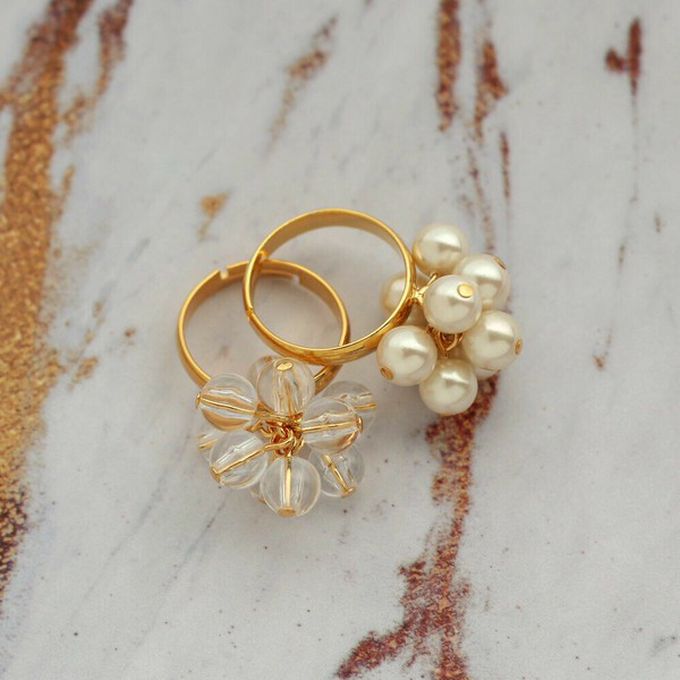 日本 Melody Accessory - 日本製 爛漫女孩動感串珠18K金戒指