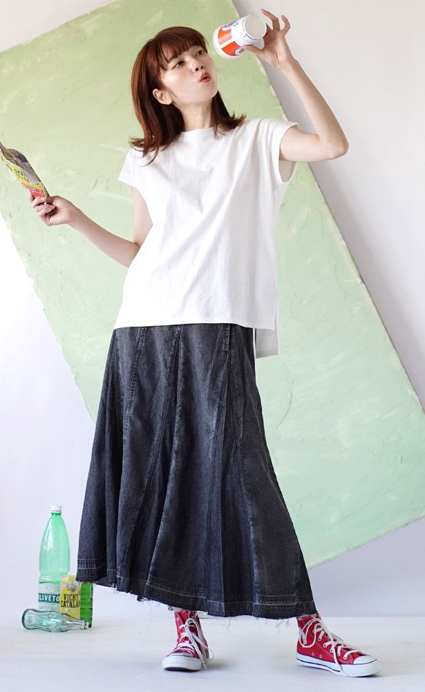 日本 zootie - 抗透汗 純棉圓領短袖上衣-米白 (M-L)