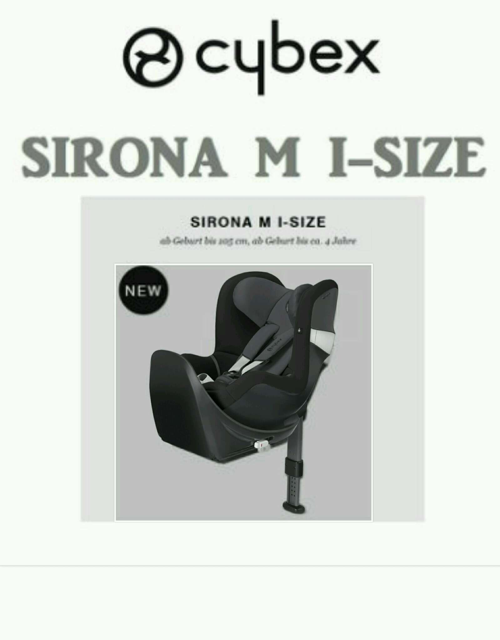 [出售] 全新 Cybex Sirona M isize<br> 新生兒汽車座椅 