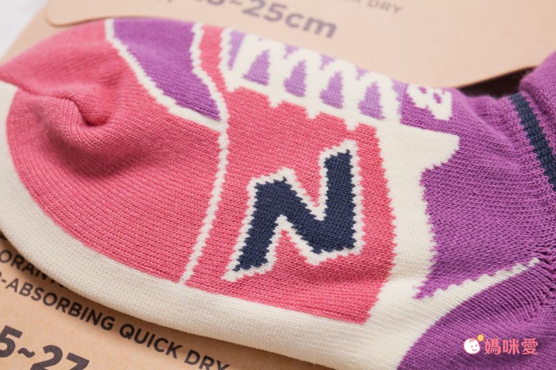 日本 friendshill - New Balance 舒適造型短襪-粉紫