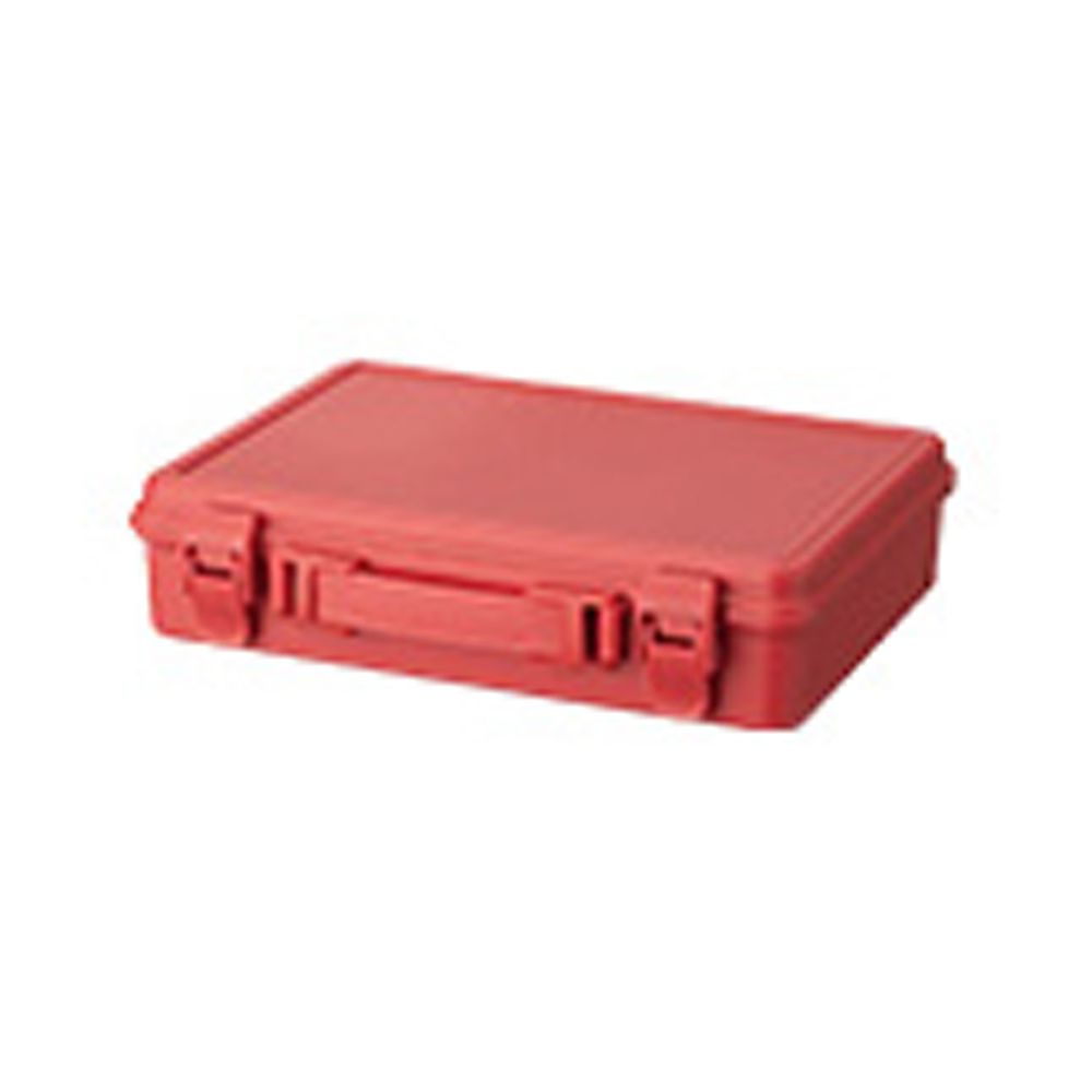 日本天馬 - HACOTTO 扁形B5多功能PP手提式收納工具箱-珊瑚紅