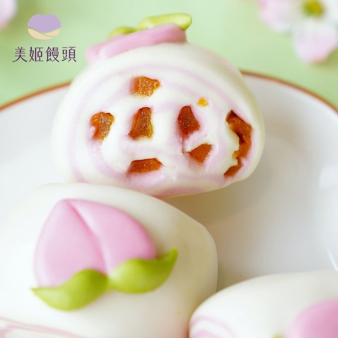 美姬饅頭 - 水蜜桃瑞士捲鮮乳造型饅頭