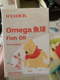 美國WEIDER - Omega 魚球-60顆/瓶*2