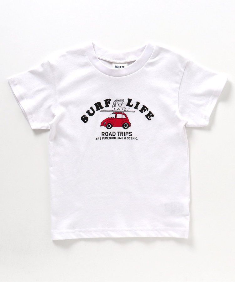 日本 BREEZE - 美式休閒風印花短袖上衣-GOOD DAY-檸檬黃