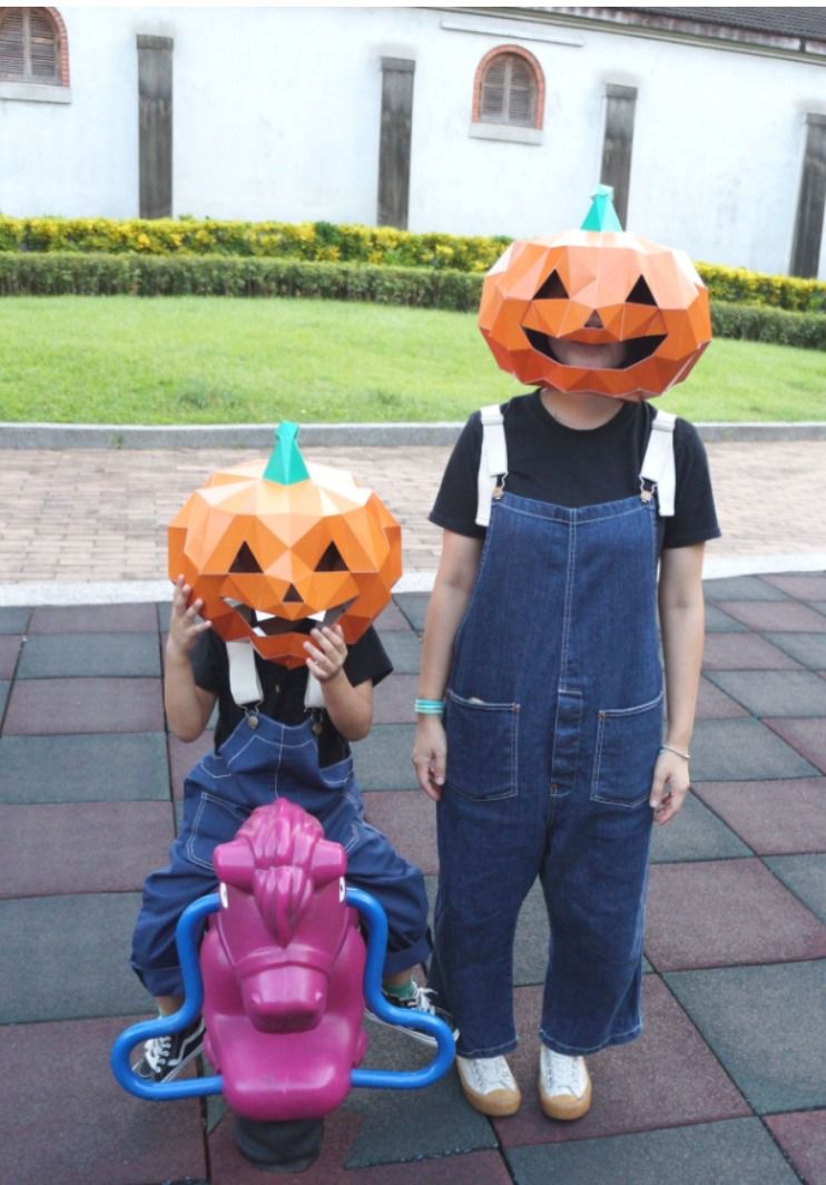 時報出版 - Crazy Halloween：不熬夜！極簡南瓜立體大面具（速成版不用自己剪喔）