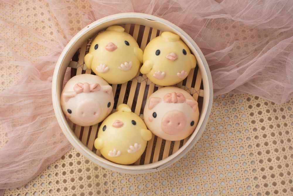 老甜媽手工饅頭 - 限量組-饅宇宙可愛造型饅頭8入-360g+馬卡龍一口小饅頭-400g+熊咩咩豬肉包-(小羊/小豬/小熊)隨機8顆-560g