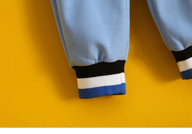 卡通人物史努比假兩件長袖套裝-斜眼SNOOPY-灰色