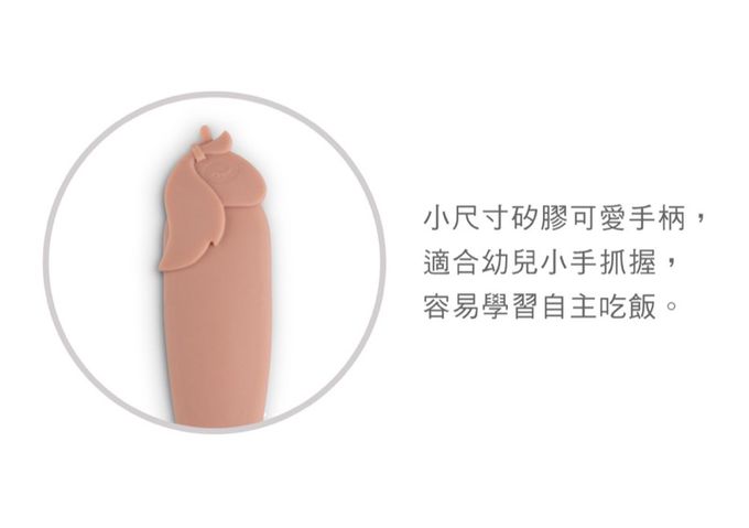 Citron - 幼兒餐具三件組_森林綠