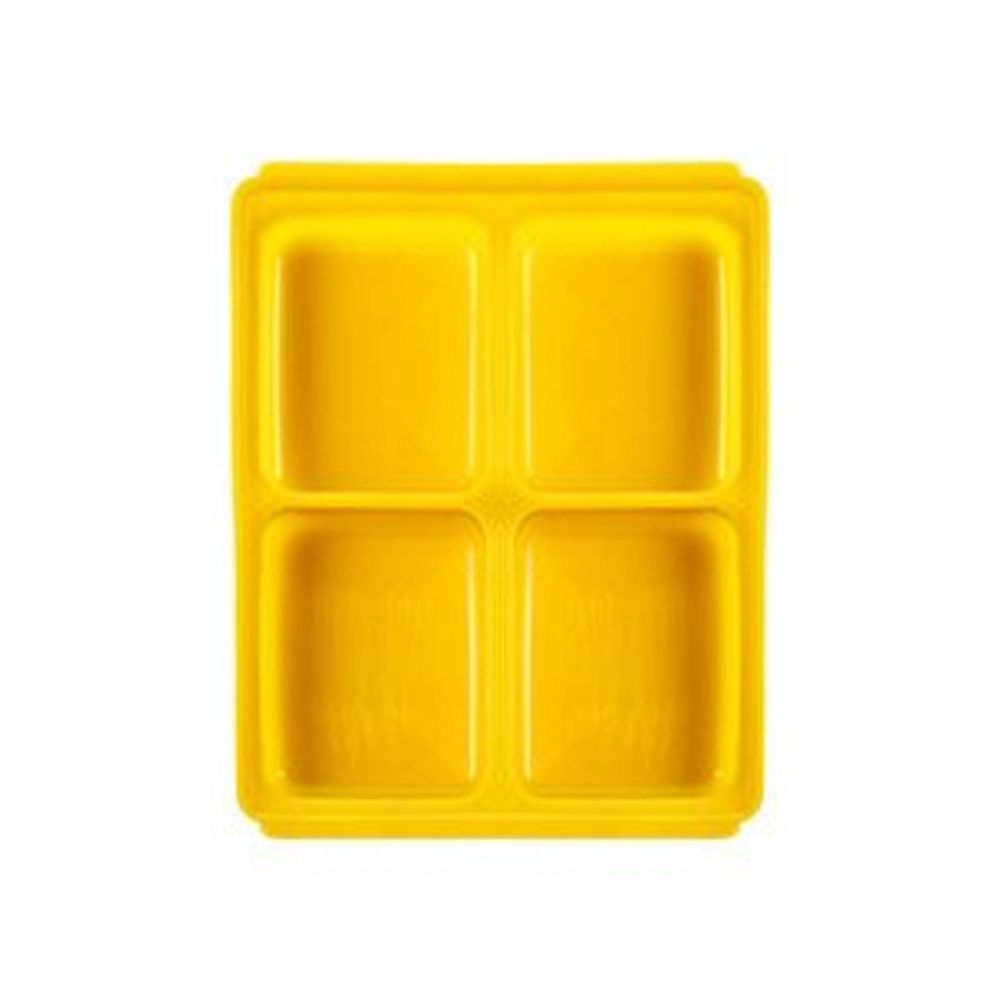 TGM - 白金矽膠副食品冷凍儲存分裝盒 (XL - 黃色)