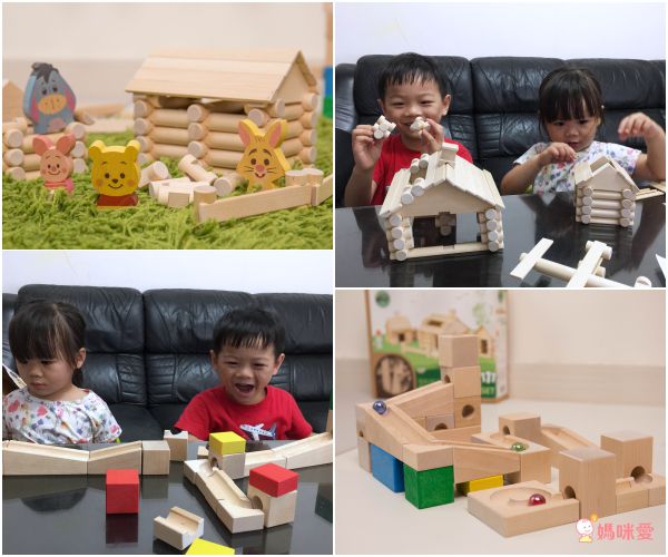 歐洲 VARIS - 木製建構積木-度假小木屋111片-獨家加贈飛行者號(市價$290)