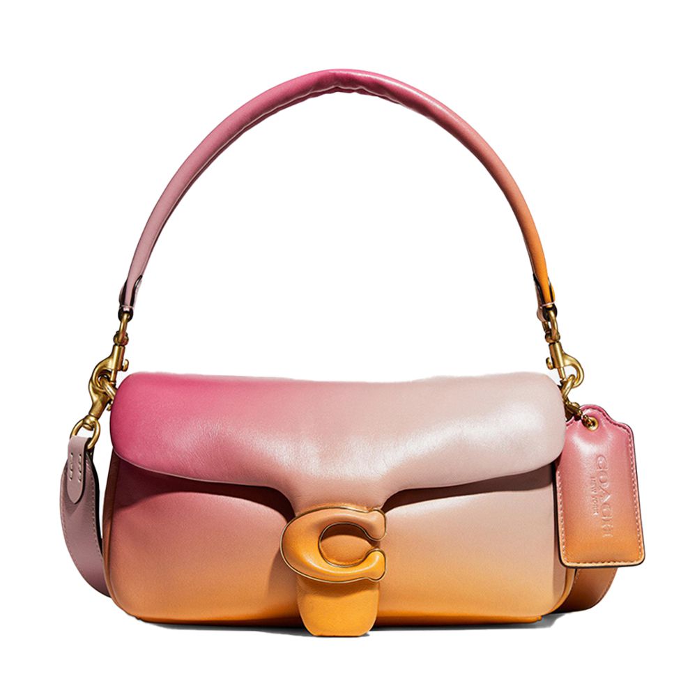 經典C-LOGO翻蓋皮革兩用包 (漸層粉)