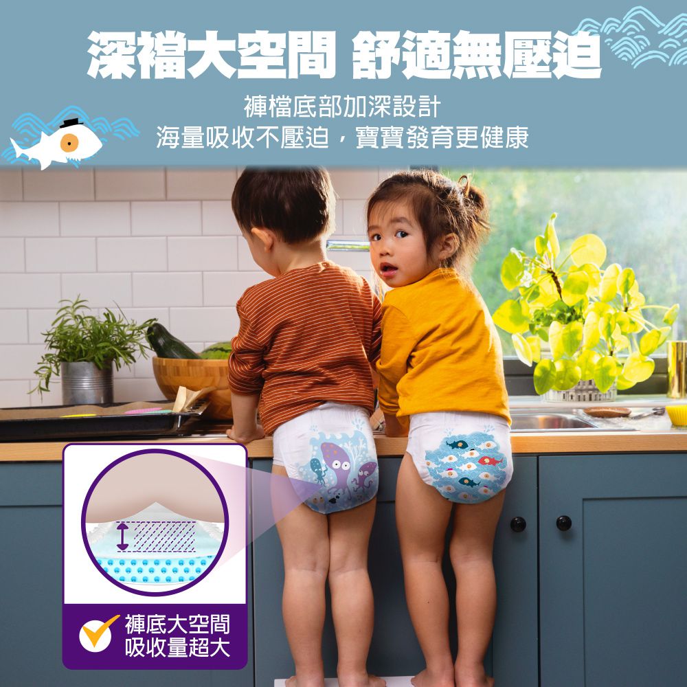 麗貝樂 Libero - 嬰兒尿布/紙尿褲-擁抱海洋 年度限量款 歐洲原裝進口-北歐限量設計款 (XL/6號)-44片×4包