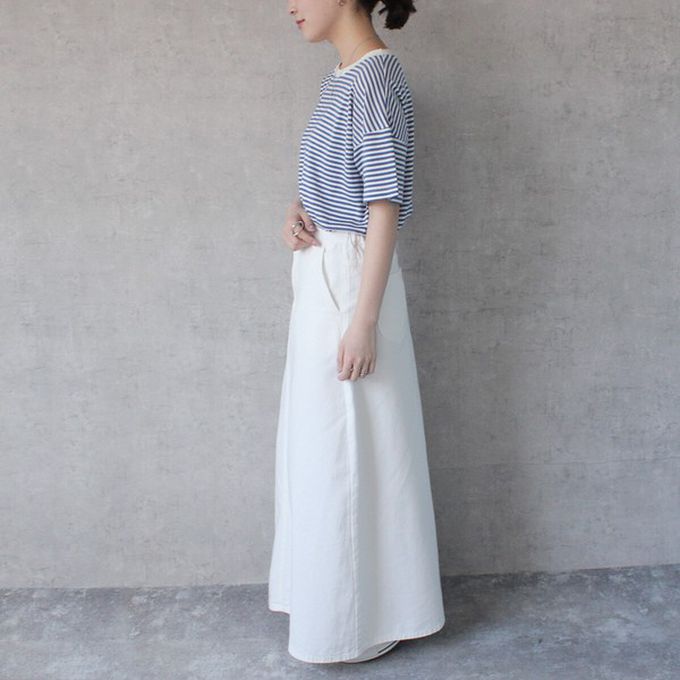 日本女裝代購 - 經典厚磅A字牛仔長裙(高個媽咪推薦)-復古灰