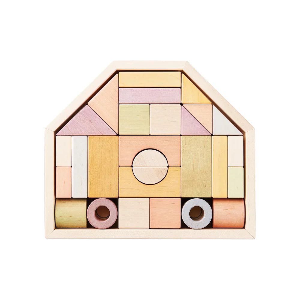 日本製職人手工積木-房子積木(小)