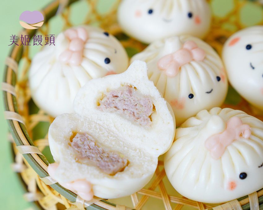 美姬饅頭 - 包子娃娃活菌豬造型包子 (6入)-50g