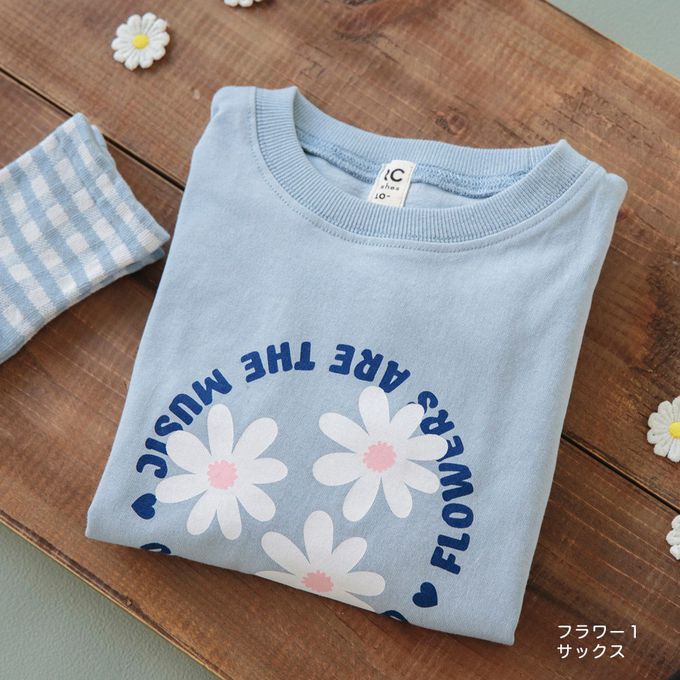 日本 BRANSHES - 100%棉 女孩印花薄長袖上衣-甜甜圈-米白