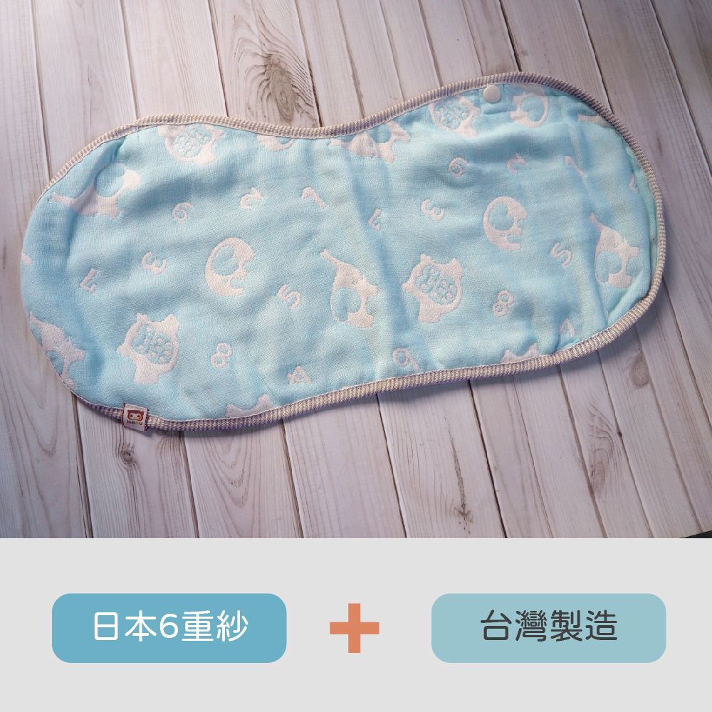 日本六重紗360度拍嗝圍兜2件組_副食品階段/離乳期適用