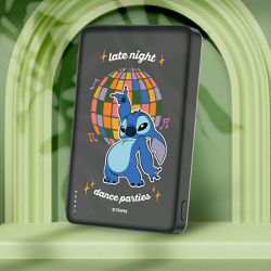 Disney 迪士尼 - ✂附wh貼紙 迪士尼 20W PD超薄磁吸無線快充行動電源 10000mAh-迪斯可史迪奇