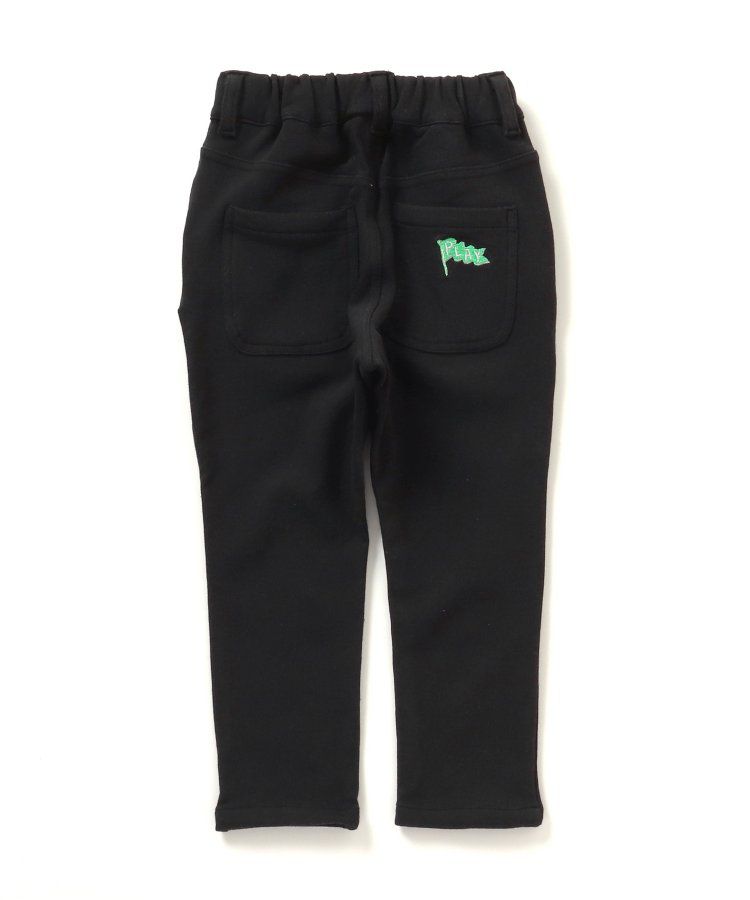 日本 BREEZE - 合身款裏毛保暖彈力長褲-芥末黃