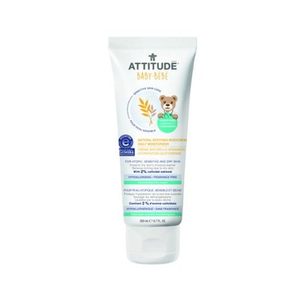 加拿大 ATTITUDE 艾特優 - 寶寶敏感肌膚舒緩保濕乳霜-無香精-200ml