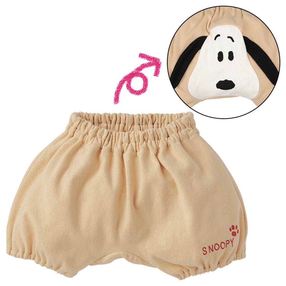 造型屁屁褲-史努比-淺卡其色