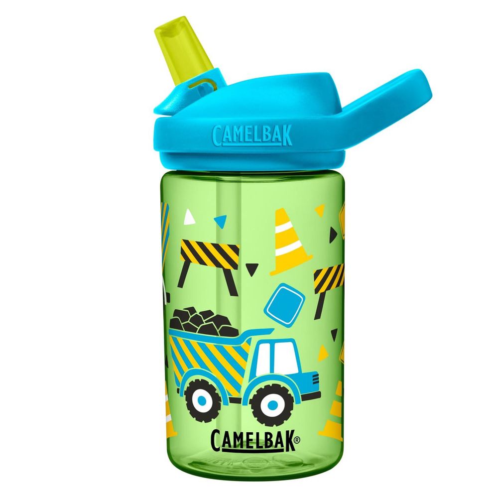 CamelBak - EDDY+ 兒童吸管運動水瓶RENEW-挖土車車-400ml