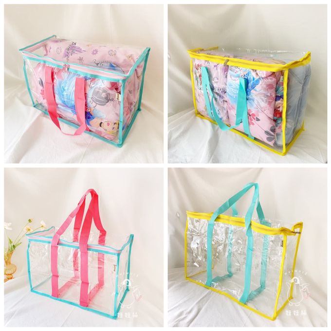 妞妞絲 - 透明棉被袋-奶茶色 (L)