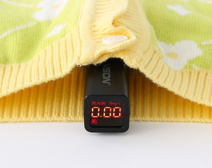 好搭V領鈕釦針織背心-花朵-黃+綠色