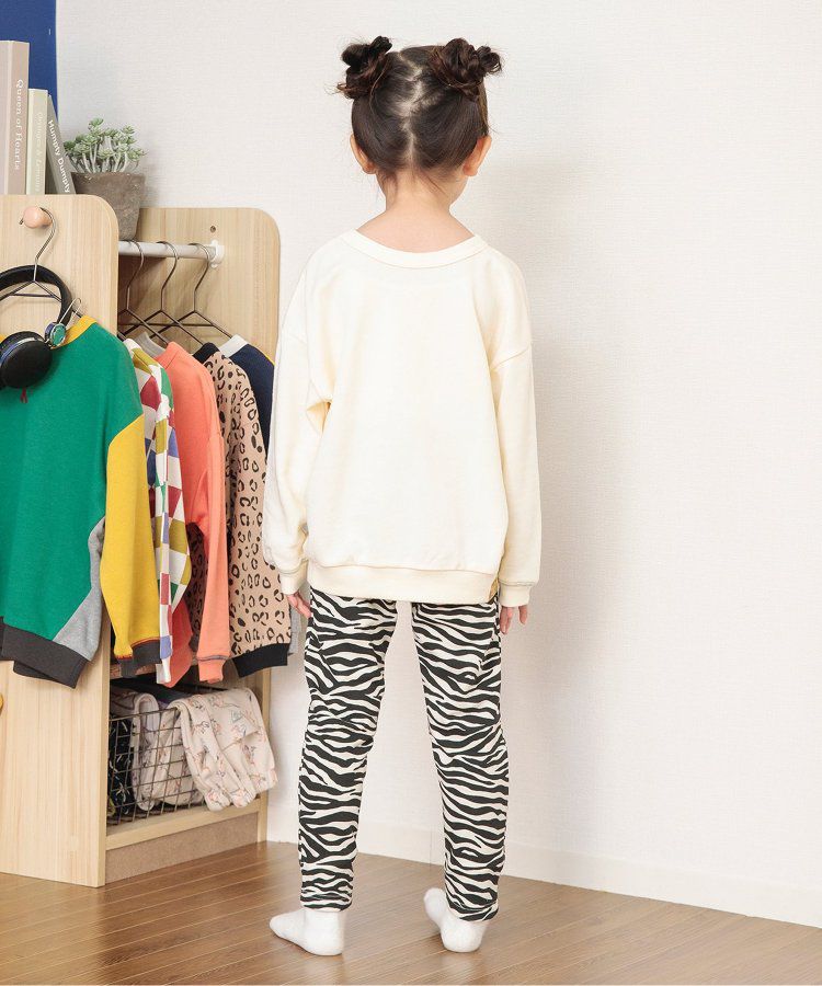 日本 BREEZE - 正反OK！裏毛圓領縫線長袖上衣-橘