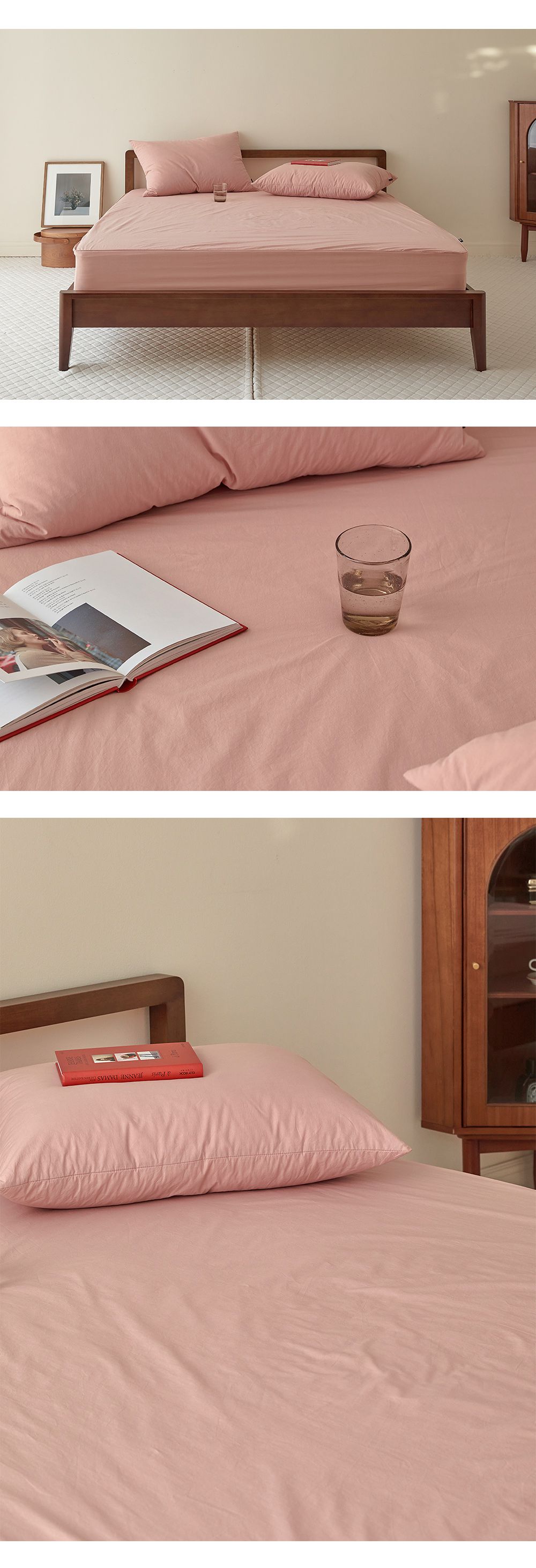 韓國 Maatila - 可水洗刷毛高密度60支棉棉被-玫瑰拿鐵