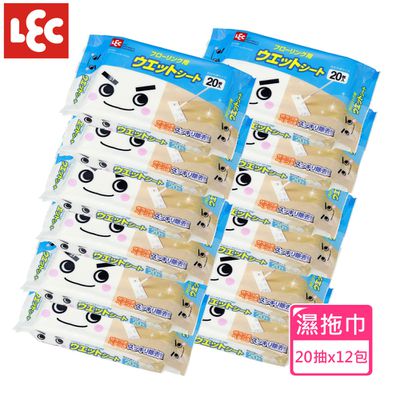 日本 LEC - 激落地板用抗菌清潔濕拖巾20枚-6組