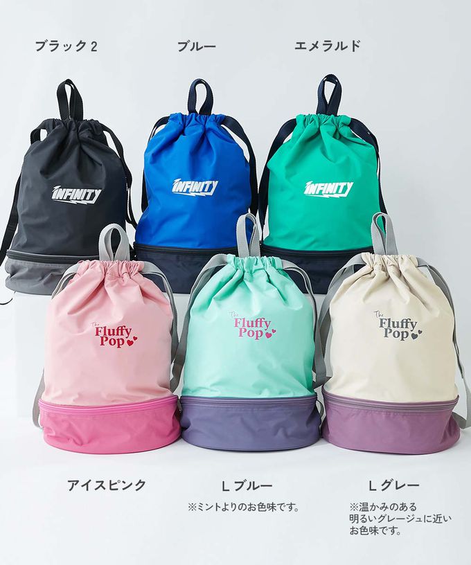 日本 devirock - 雙層設計防水便利游泳背包/水桶包-萊姆黃x深藍