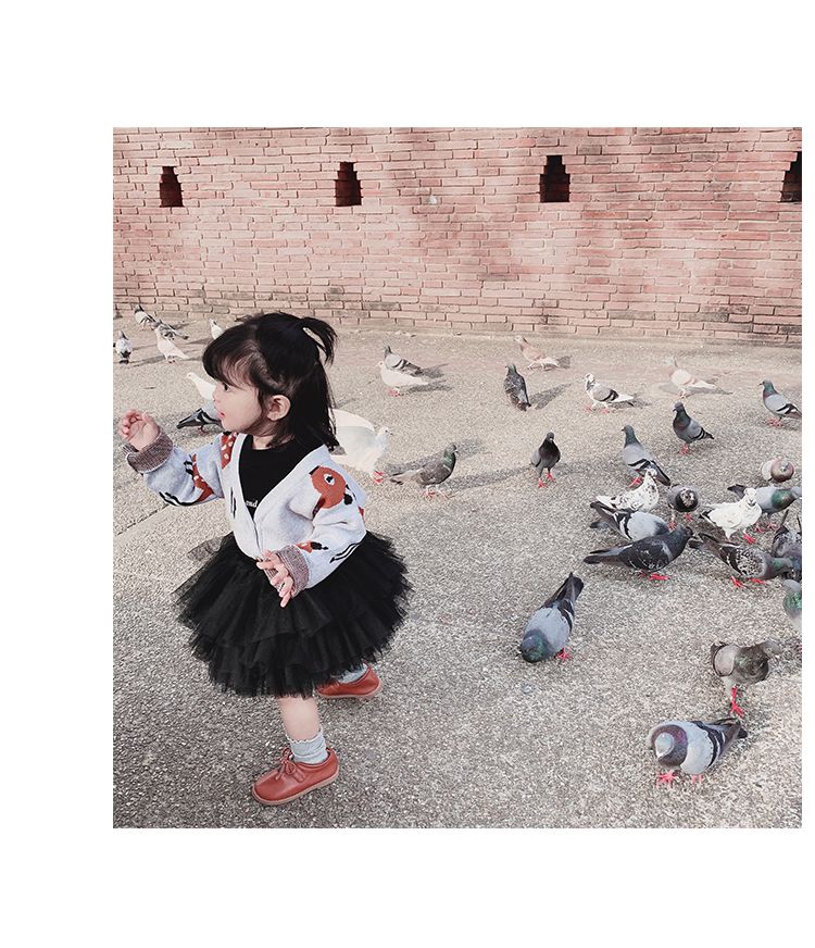 超萌澎澎網紗短裙-白色