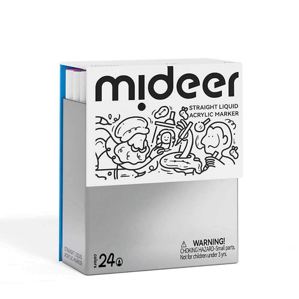 壓克力麥克筆-盒裝軟毛頭(24色)