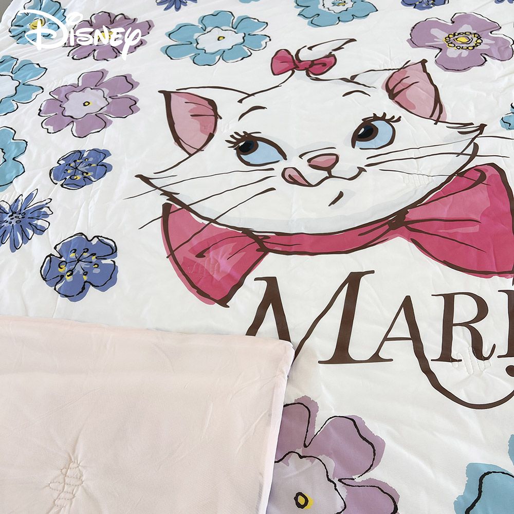 Disney 迪士尼 - 涼感冰絲被-花朵瑪麗貓 (150X180cm)