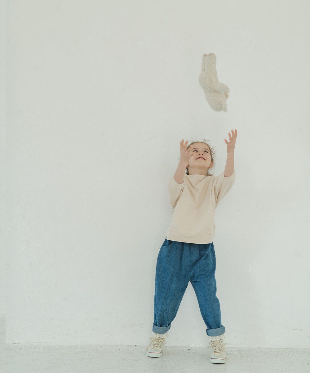 日本 riziere - 純棉Oversize風大學T-象牙白