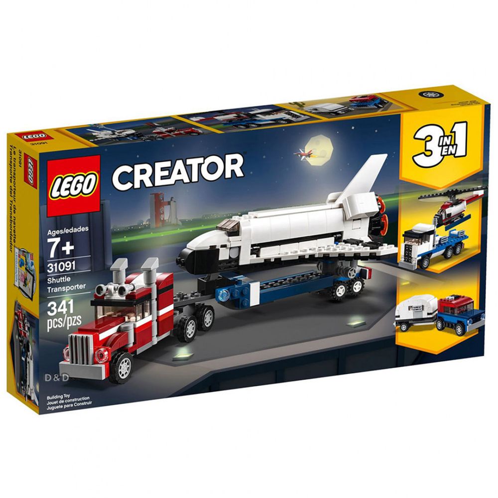 樂高 LEGO - 樂高 Creator 三合一創意大師系列 - 太空梭運輸車 31091-341pcs