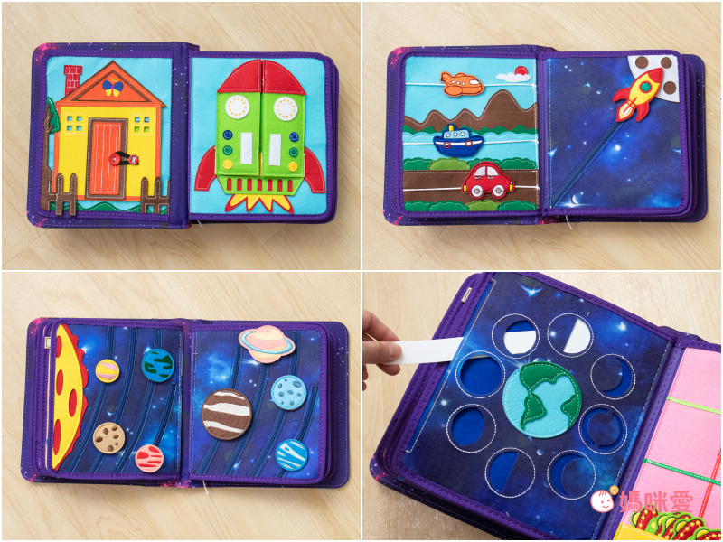 職能治療師推薦【MY FIRST BOOK】蒙特梭利手工布書